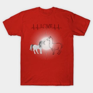 Love alpaca and unicorn T-Shirt